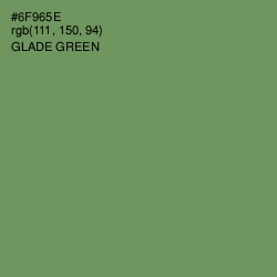 #6F965E - Glade Green Color Image